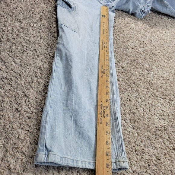 Edgely by Maurices Jeans Womens 6 Straight Cargo Light Wash Denim Stain Flaw* - Picture 5 of 7